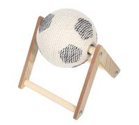 BESPORTBLE Griffoir Interactif pour Chat avec Balle Sisal Et Roue Rotative pour Enrichissement Marron