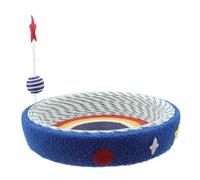 BESPORTBLE Griffoir pour Chat Et Lit Motif Étoiles pour Chatons Planche à Griffer avec Bols Ronds pour Chats Intérieur