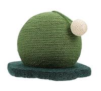 BESPORTBLE Griffoir pour Chat Forme De Cactus Jouet Jute pour Et Tapis à Gratter Antidérapant pour Satisfaire Instinct De Grattage Et Décorer Votre Intérieur Vert Foncé