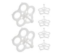 BESPORTBLE Grille à Œufs Vapeur 6 Pièces Plastique Résistant la Chaleur Support à Œufs Multifonction 5 Trous pour Casserole et Panier Vapeur Accessoire la Cuisine