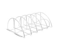 BESPORTBLE Grille De Barbecue en Acier Inoxydable Semi-Circulaire pour Extérieur, Support Robuste pour Steak Et Côtes, Outil De Barbecue Léger Et Pratique, Grillade en Plein Air