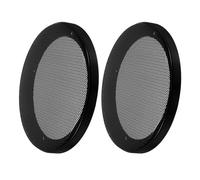 BESPORTBLE Grille de Haut-Parleur de Voiture Ronde 6 Pouces Couvercle de Grille Métallique Robuste en Plastique et Fer Déflecteur de Subwoofer pour Protection et Décoration Intérieure Auto