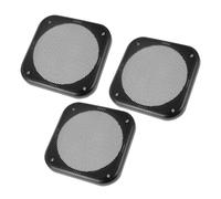 BESPORTBLE Grille de Haut-Parleur Facile à Installer Anti-poussière pour Audio en Métal Carré 4 Pouces Noire Lot de 3 Pièces et Caisson de Basses Voiture