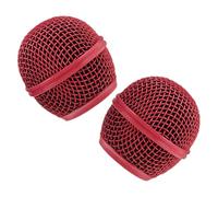 BESPORTBLE Grille de Microphone de Remplacement en Métal Noir 2 Pièces, Protection Facile pour Microphone, pour Concerts et Studios D'enregistrement