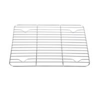 BESPORTBLE Grille De Refroidissement en INOX 23X17 Cm pour Cuisson Et Pâtisserie Support Stable pour Air Fryer Et Cuiseur Vapeur Grille De Cuisson Multifonction Facile À Nettoyer
