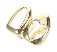 BESPORTBLE Grills Dentaires Hip Hop Dorés avec Découpe Cœur Fausses Dents Caps pour Femmes et Hommes Confortables pour Usage Quotidien et Soirées