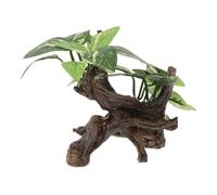 BESPORTBLE Grotte Résine Et Flotté pour Aquarium Décorations Réalistes avec Cachettes pour Plantes Et Reptiles Aménagement Paysager pour Eau Douce Et Mer