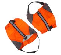 BESPORTBLE Guêtres de Randonnée Unisexes Imperméables en Polyester Respirant, Protection Anti-Sable pour Trail Running et Alpinisme, Couvre-Jambes Orange Léger et Résistant