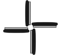 BESPORTBLE Guide D'angle pour Pierre à Aiguiser Lot de 4 Pinces en Plastique Support D'affûtage à Angle Fixe pour Couteaux et Ciseaux Outil Manuel Portable Cuisine et Plein Air