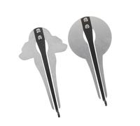 BESPORTBLE Guimbarde En Métal 2 Pièces - Harpe à Mâchoires Portable Ronde Harpe, Instrument De Musique Ethnique Traditionnel Mongole Et Russe, Pour Débutants Et Exploration Du Chant De Gorge