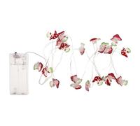 BESPORTBLE Guirlande Lumineuse Intérieure Champignon LED 20 Lampes 2 Mètres Lumière Chaude Décorative pour Chambre D’garçon et Filles Fête sans Pile Boîte à Piles Standard