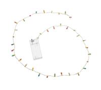 BESPORTBLE Guirlande Lumineuse Miniature LED à Mini Ampoules Globe en Plastique, 1 Mètre, Éclairage pour Décoration Sapin de Noël, Maison de Poupée et Jardin Féérique, Fonctionnant 2 Piles