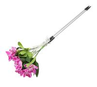 BESPORTBLE Guirlande Solaire Décorative Extérieure 7 Têtes Roses Rouges Étanches Ip44, Lampes Solaires de Jardin Oscillantes, Décoration Jardin Terrasse Écologique pour Mariage et Patio