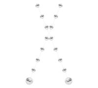 BESPORTBLE Guirlandes de Boules Disco Suspendues en Verre 2 Pièces Boules Miroir Réfléchissantes Argentées Décoration Festive pour Fêtes Mariages Anniversaires et Soirées