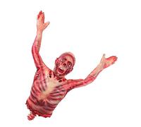 BESPORTBLE Halloween Latex Hanging Screaming Corpse Torso Decoration for Haunted House and Halloween Party Indoor Outdoor