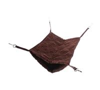 BESPORTBLE Hamac Suspendu Doublé pour Petits Animaux Lit Douillet Peluche pour Hamsters et Chinchillas Abri Hiver Confortable Coffre Accessoire pour Cage