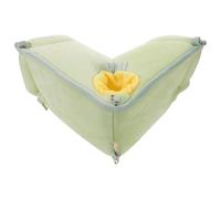 BESPORTBLE Hamac Tunnel D’Angle pour Petits Animaux Cage pour Lapins et Hamsters Tissu Léger et Lavable Couleur Verte Taille L Refuge Suspendu Sécurisé et Confortable Tunnel de Jeu pour