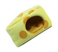 BESPORTBLE Hamster Plush Hideout Cartoon Cake Shape Warm Bed for Small Pets Hamster Cage Accessory