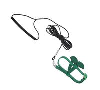 BESPORTBLE Harnais D’entraînement Vol pour Perroquet Taille M Vert avec Laisse Extérieure Sécurisée, Harnais de Dressage pour Petit Oiseau de Compagnie, Adapté aux Activités en Plein Air