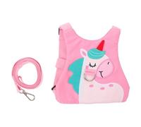 BESPORTBLE Harnais De Marche Garçon Fille Avec Laisse Ajustable Et Bracelet De Sécurité Porte-objet Anti-perte Rose Arc-en-ciel Confortable Et Adapté Aux Tout-petits