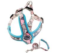 BESPORTBLE Harnais pour Chien XS Respirant Laisse Réglable Anti-Fugue 2 Pièces Bleu Réfléchissant pour Promenade Sécurisée et Confort