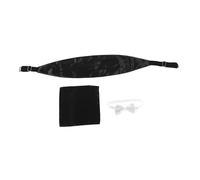 BESPORTBLE Homme Accessoires de Cérémonie Cummerbund Polyester et Pochette Carrée Noirs et Blancs pour Mariage Costume Témoin Élégance Formelle Confortable