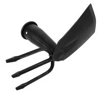 BESPORTBLE Houe de Jardin sans Manche Acier Double Tête pour Désherbage et Ameublissement du Sol Outil Léger pour Jardinage à Main et Entretien Extérieur