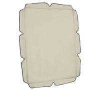 BESPORTBLE Housse de Balancelle Imperméable et Anti-poussière Couvercle pour Balancelle de Jardin Beige avec Bord Festonné et Élastique Fixation