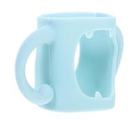 BESPORTBLE Housse De Biberon Silicone Pour Biberon De Protection Anti-casse Et Résistante Chaleur Manchon Avec Poignée Bleu Ciel