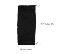 BESPORTBLE Housse de Coffre de Pont Imperméable 123x65x55 Cm, Protection Anti-uv Résistante aux Intempéries, Couverture Noire pour Boîte de Rangement Extérieure, Étui Solide pour Mobilier
