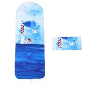 BESPORTBLE Housse de Planche à Repasser Océan Motif Seabird Protection Anti-taches Polyester Nappe Repassage Élastique et Légère Couverture Élégante pour Table à Repasser