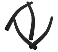 BESPORTBLE Housse de Poignée de Poussette en Mousse Noire Antidérapante, Lot de 4 Pièces, Protection pour Guidon de Poussette et Caddie, Design Simple et Élégant