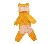 BESPORTBLE imperméable pour Animaux de Compagnie Chien cône imperméable Chien Transparent Vestes Dog Clothes Dog Raincoat Poncho extérieur pour imperméable avec Capuche Chiffon Yellow