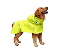 BESPORTBLE Imperméable pour Chien À Col Montant - Veste De Pluie pour Chien - Vêtement De Pluie en Nylon pour Animaux De Compagnie - Gardez Votre Animal Au Sec Et Élégant