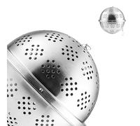 BESPORTBLE Infuseur à Épices en Acier Inoxydable 11 Cm de Diamètre, Boule à Passoire pour Filtrer Thé et Assaisonnement, Accessoire la Cuisine pour Infuser Efficacement sans Résidus
