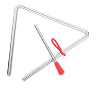 BESPORTBLE Instrument de Musique Triangle Acier avec Batte Percussion Éducative pour Garçon Fille pour Maternelle Éducation Musicale Orff et Activités Familiales