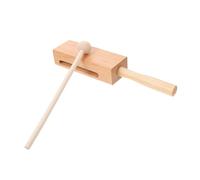 BESPORTBLE Instrument de Percussion Bois Kaki pour Garçon Fille Musical Éducatif Bois Durable Apaisant pour Initiation Musicale et Jeux Éducatifs