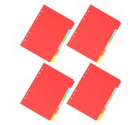 BESPORTBLE Intercalaires A5 24 Feuilles Papier Pastel 6 Couleurs, Séparateurs à 6 Trous, Idéal pour Classement de Livres et Rapports, Usage en École et Bureau avec Fonction de Recherche