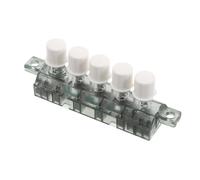 BESPORTBLE Interrupteur de Contrôle pour Ventilateur Électrique à 5 Boutons-poussoirs, Variateur 4 Vitesses, Compatible Ventilateurs de Table Pied, Usage Maison et Bureau, Installation