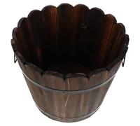 BESPORTBLE Jardinière Bois Massif pour Plantes Extérieur et Intérieur Pot à Fleurs Rustic Bois avec Drainage Bac Polyvalent pour Jardinage de Légumes et Fleurs