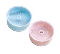 BESPORTBLE Jardinière d'herbe à Chat Pratique 2 Pièces Bac De Plantation Hydroponique sans Terre en Plastique Jardinage Intérieur pour Chat Domestique Couleur Bleue Et Rose