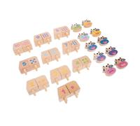 BESPORTBLE Jeu de Blocs Bois Empilables Forme de Vache Éducatif Déquilibre et Reconnaissance pour Garçon Fille de Construction de Bureau Kit Dapprentissage Sensoriel et Cognitif