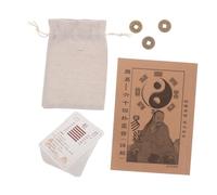 BESPORTBLE Jeu de Cartes I Ching Feng Shui avec Guide Interprétation Coffret Complet Hexagrammes Papier de Qualité pour Débutants et Divination