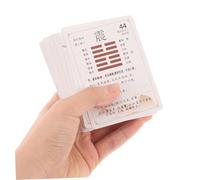 BESPORTBLE Jeu de Cartes I Ching Hexagrammes Papier pour Divination Feng Shui Apprentissage Facile Sagesse Chinoise Cadeau Éducatif pour Développement Personnel
