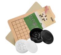 BESPORTBLE Jeu de Go Portable pour Garçon Fille Plateau Échecs et Résistant Entraînement avec Noires et Blanches Imitation Jade Accessoire Pédagogique Sûr pour Débutants et Étudiants