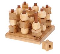 BESPORTBLE Jeu de Toe Bois pour Garçon Fille Éducatif Portable Naturel pour Fêtes et Développement Sensoriel des Bébés