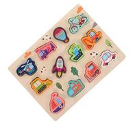 BESPORTBLE Jeu Éducatif Bois Montessori pour Garçon Fille Ans Puzzle Encastrable Forme et Couleur Éveil Garçon Fille pour Coordination Main-œil et Apprentissage Sensoriel