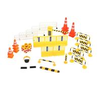 BESPORTBLE Jeu Éducatif de Signalisation Routière pour Garçons et Filles Interactif de Simulation de Panneaux de Circulation et Barricades Couleur Vive Compatible avec Véhicules de