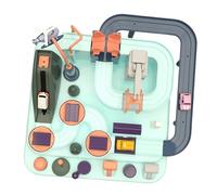 BESPORTBLE Jeu Éducatif Interactif Garçon Fille Circuit Voiture avec Petites Voitures Développement Motricité Fine Imagination et Travail Équipe Cadeau Anniversaire pour Garçons et Filles