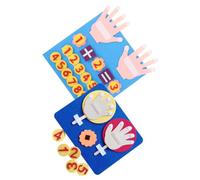 BESPORTBLE Jeu Éducatif Mathématique en Feutrine pour Tout-Petits, Tableau D'addition Soustraction, Matériel Pédagogique Feutre Solide sans Odeur, Apprentissage Numérique pour Garçon